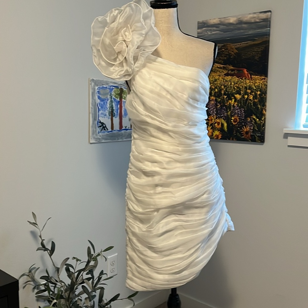 NWT Anthropologie BHLDN One-shouldered Wedding Dress